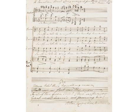 Music.- Harvey (Helen) [Collection of Songs], manuscript music on staves, 128pp. excluding blanks, 2ff. torn at head slightly