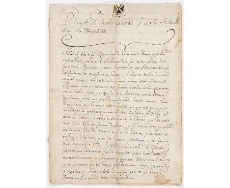 NO RESERVE Spanish Inquisition.- Relacion del Autillo celebrado..., manuscript in Spanish, in two hands, 6½pp., folds, browne