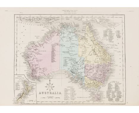Atlases.- Hughes (William) The New Comprehensive Atlas of Modern Geography, decorative chromolithographed title, 2 hand-colou
