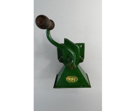 A Vintage Wall Mounting Coffee Grinder by A Kenrick and Sons, 27cm High 