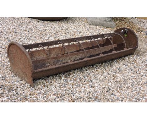 Long trough with bars