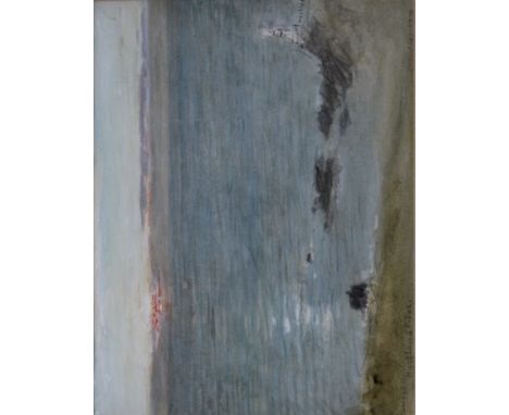 ALBERT GOODWIN, RWS (1845-1932) SUNSET, HARTLAND POINT Signed, inscribed with title, watercolour and pencil 24 x 31cm.; with 