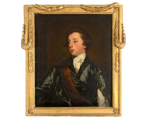 AFTER SIR JOSHUA REYNOLDS, PRA (1723-1792) PORTRAIT OF FREDERICK HOWARD, 5th EARL OF CARLISLE (1748-1825) Quarter length, wea