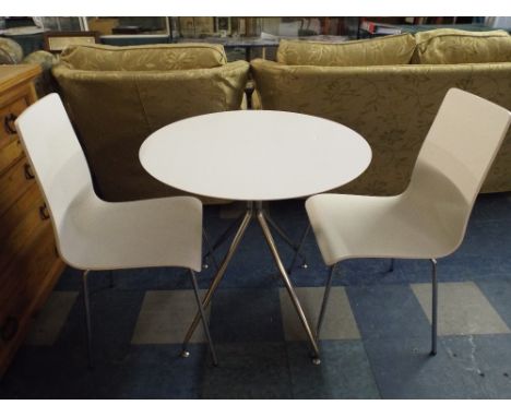 A Vintage Style Table and Two Chairs 