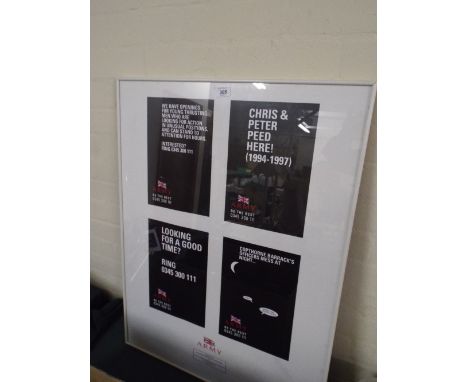 A Framed Amusing Army Recruiting Poster Set 
