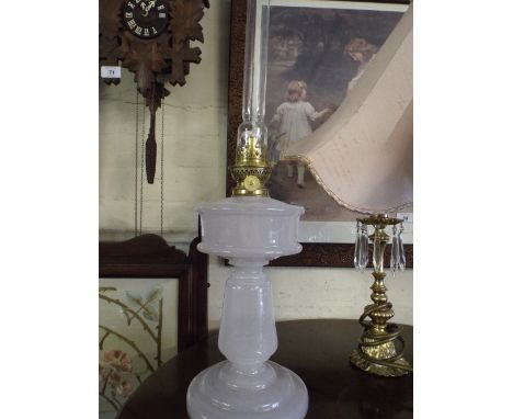 A Glass Oil Lamp 