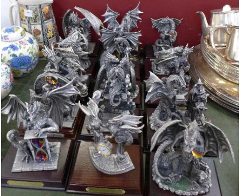 Fifteen Myth and Magic figures including Collectors Club, all with stands, height of tallest 18.5cm
