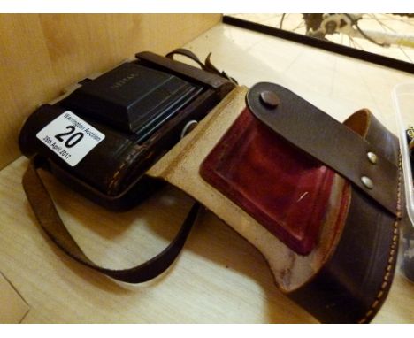 Leather cased camera