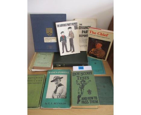 A collection of Robert Baden-Powell and Scouting books circa 1960's to include 'The 1966 Commissioners Handbook' 