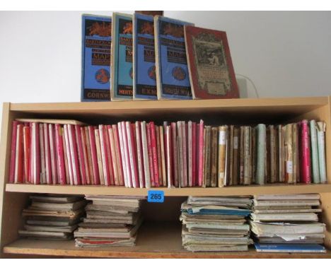 A quantity of Vintage Maps to include an Ordnance survey map of Salisbury and Burford and a 1929 map reading book by the war 