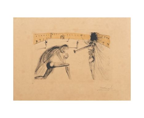 Salvador Dalí (1904-1989)"Pardon de Sigismund"From "Calderón: La vie est un songe" seriesColored etching on paperSigned and n
