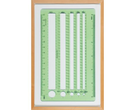 Rita McBride (b. 1960)"Line Spacing"Inkjet print Signed and dated 08 on the reverse Unique proofWith label from Pedro Oliveir