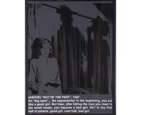 João Louro (b. 1963)"Phantomgraph (Out of the Past)", 2006Acrylic and silkscreen on canvasWith label from Christopher Grimes 