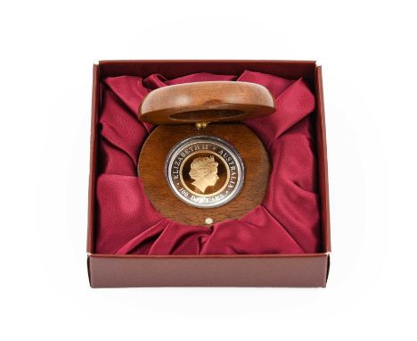 Australia, 'The Perth Mint Centenary Sovereign 1999' a bi-metal gold &amp; silver proof coin struck to commemorate the centen