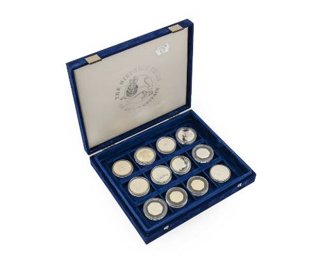 A Collection of 11 x UK Silver Proof Coins comprising: 2 x crowns: 1980 'Queen Mother's 80th Birthday,' 1981 'Charles &amp; D