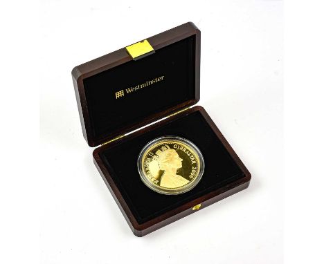 Gibraltar, Gold Proof £10 2006, commemorating the Queen’s 80th birthday obv. Maklouf portrait of the Queen, rev ’80 GLORIOUS 