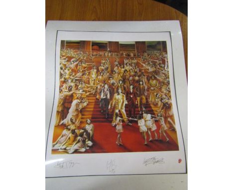 The Rolling Stones 'It's Only Rock 'N Roll' Limited numbered (857/5000) plate signed lithographic print (1994) new and sealed