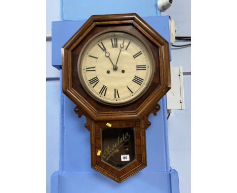 A walnut wall clock