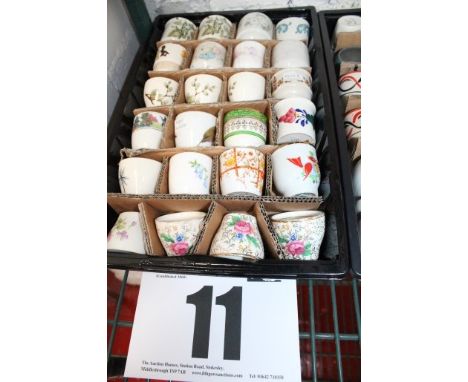 TRAY OF 24 TUB STYLE EGG CUPS INC. POOLE &amp; ROYAL WORCESTER.