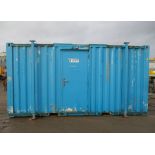 16FT SHIPPING CONTAINER TOILET BLOCK – 4 TOILETS, URINAL, AND SINKS