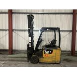 **(INCLUDES CHARGER)** 2017 CAT EP18CPNT ELECTRIC 3-WHEEL FORKLIFT