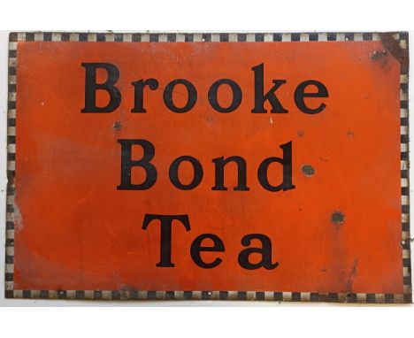 A Brooke Bond Tea enamel sign, 51 x 76 cmSome chipping and rusting - see images 