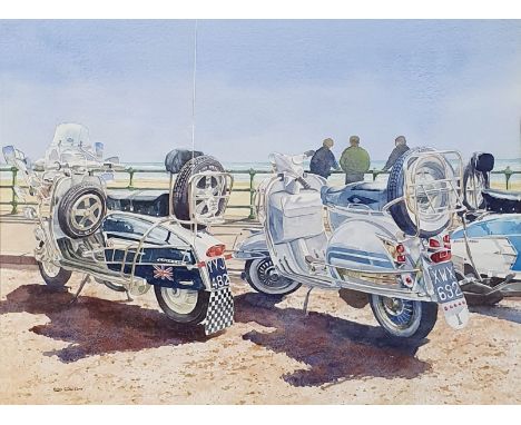 Roy Barrett, A Way of Life, watercolour, signed, 38 x 50 cm From the estate of the late Roy Barrett, motoring artist. Over th