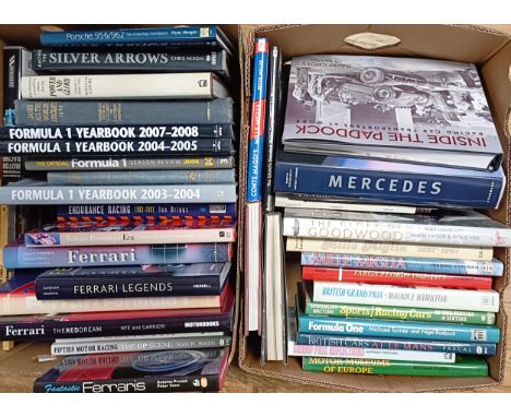 Schlegelmilch (R W), Mercedes, and other motor related books (2 boxes)