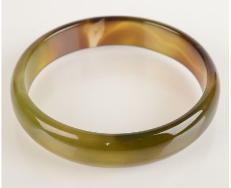 An agate bangle.