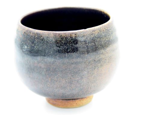 A Brett Guthrie tenmoku glaze tea bowl, personal and pottery marks, height 8.2cmFrom the Bret Guthrie CollectionOriginally bo