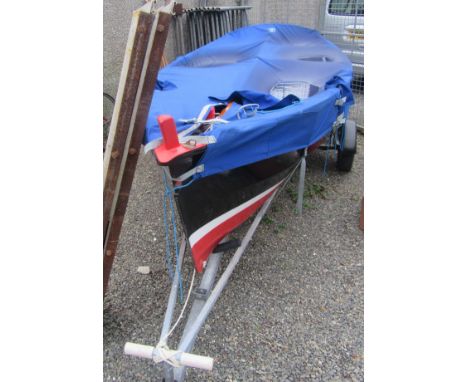 The 13' Privateer gaff rigged topsail dinghy named 'Molly  B',  the hull is British Standard 1088 marine grade ply, all joint
