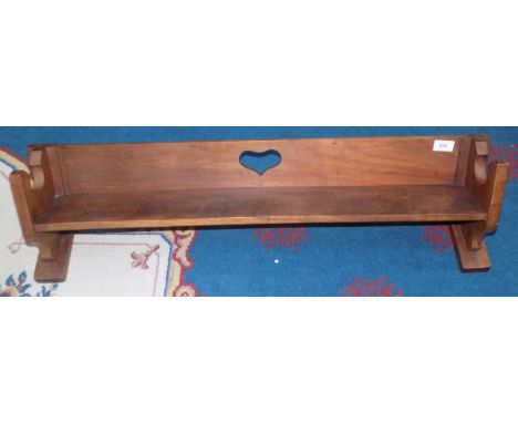 An Arts and Crafts book trough, width 88.5cm. 
