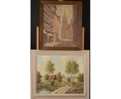 A Ireland canvas of a rural scene and a Illustrated London News print.