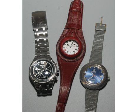 A Tissot Sideral automatic gentleman's wrist watch and two other wrist watches.