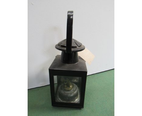 A B.R. general purpose three sided lamp with embossed B.R. logo, reputedly used by porters on EASTLEIGH station in Hampshire