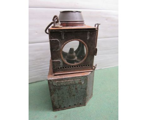 An interior signal lamp with reservoir stamped NORWICH THORPE