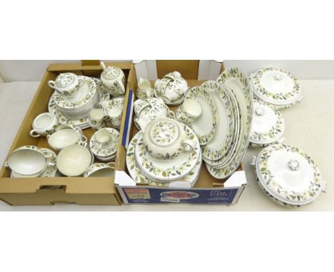 Wedgwood 'Beaconsfield' pattern dinner, tea and coffee service for eight persons plus extras   Click here for further images,