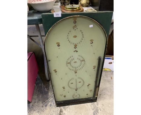 TWO VINTAGE WOODEN BAGATELLE BOARDS 