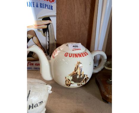 A GUINNESS CARLTON WARE CERAMIC TEAPOT 