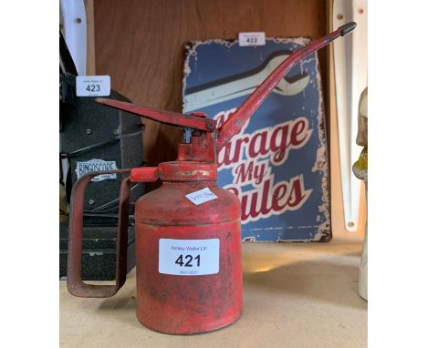A VINTAGE MINIATURE OIL CAN 