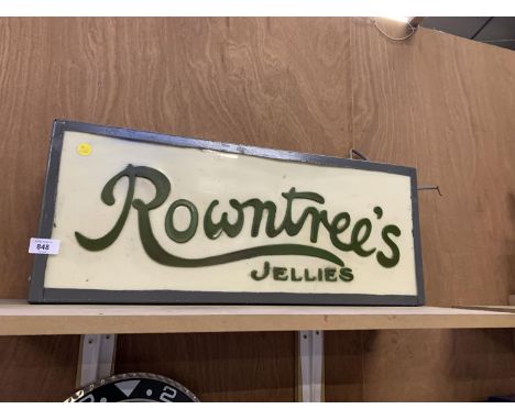 A ROWNTREE'S JELLIES ILLUMINATED LIGHT BOX SIGN 
