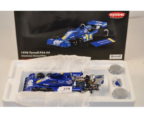 KYOSHO LIMITED EDITION TRUE SCALE MINIATURES 1:18 1976 TYRELL P34 4 JAPANESE GRAND PRIX BOXED