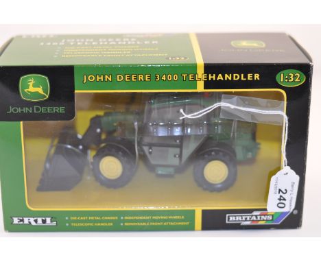 BRITAINS ERTL MODEL 42014 JOHN DEERE 3400 TELEHANDLER SCALE 1:32 BOXED