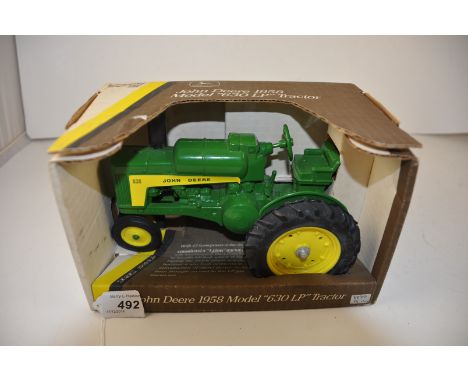 ERTL JOHN DEERE 1958 MODEL "630LP" TRACTOR 1:16 WITH BOX