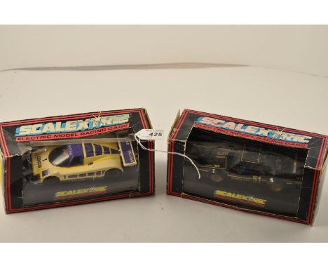 2 VINTAGE SCALEXTRIC CARS TO INCLUDE C347 BMW M1 AND C418 JAGUAR XJ9 BOXED