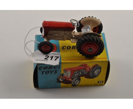 CORGI TOYS MODEL 50 MASSEY FERGUSON 65 TRACTOR WITH ORIGINAL BOX