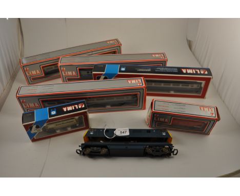 7 LIMA MODELS TRAINS AND WAGONS, 6 BOXED