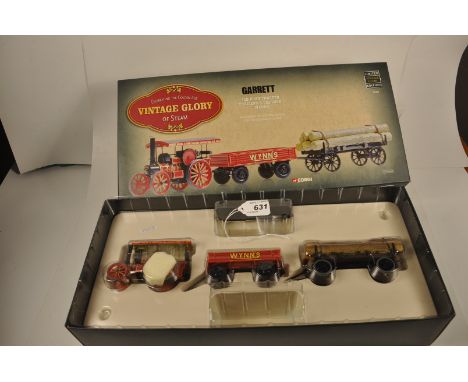 CORGI LIMITED EDITION VINTAGE GLORY OF STEAM 80305 GARRETT 4CD ROAD TRACTOR AND LOG LOAD - WYNNS BOXED VGC