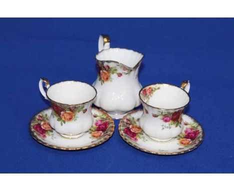 ROYAL ALBERT OLD COUNTRY ROSES TEA AND COFFEE SERVICE 
approximately 47 pieces