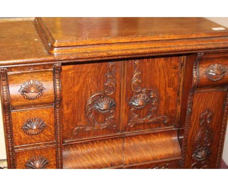 A TREADLE SEWING MACHINE 
and a tin trunk